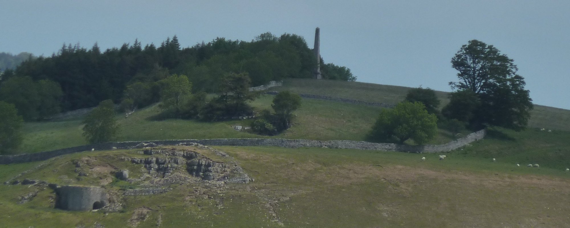 Looking across to Hutton's Monument from my lunch stop