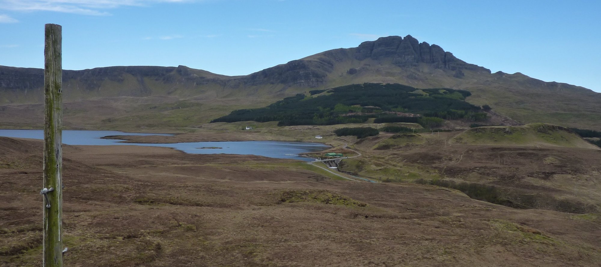 View of the Storr and Loch Leathan from the unnamed hillock (186m)