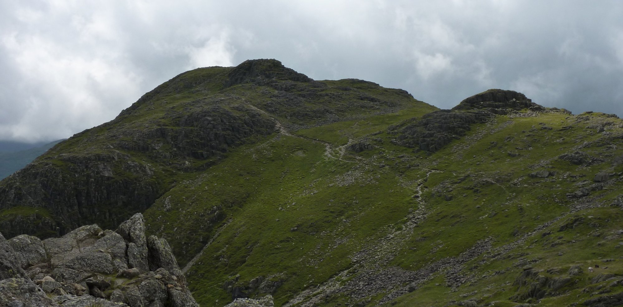 Looking across to Harrison Stickle from my lunch spot