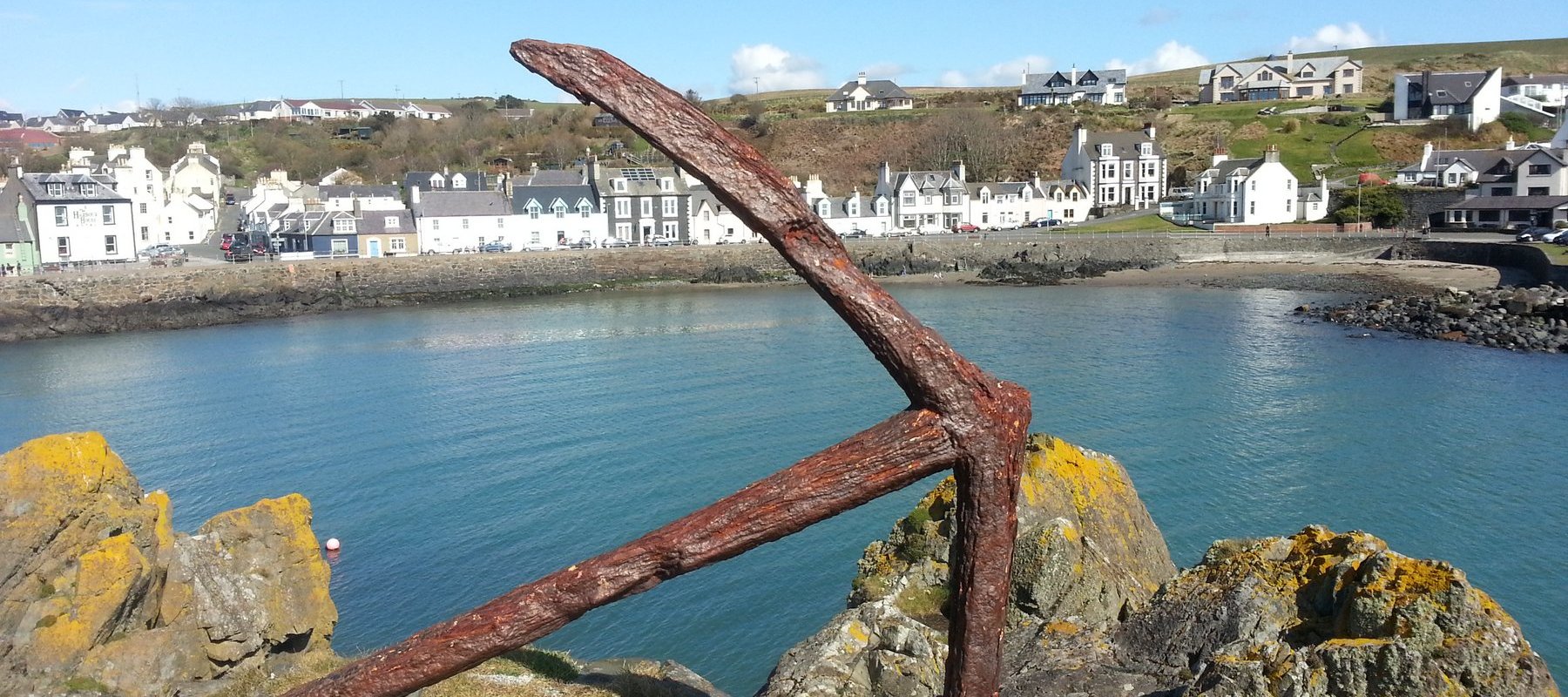 Ancient anchor in Portpatrick harbour