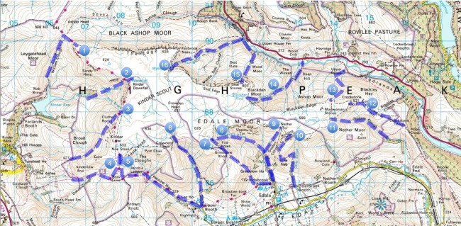 Kinder Scout Ascent Routes