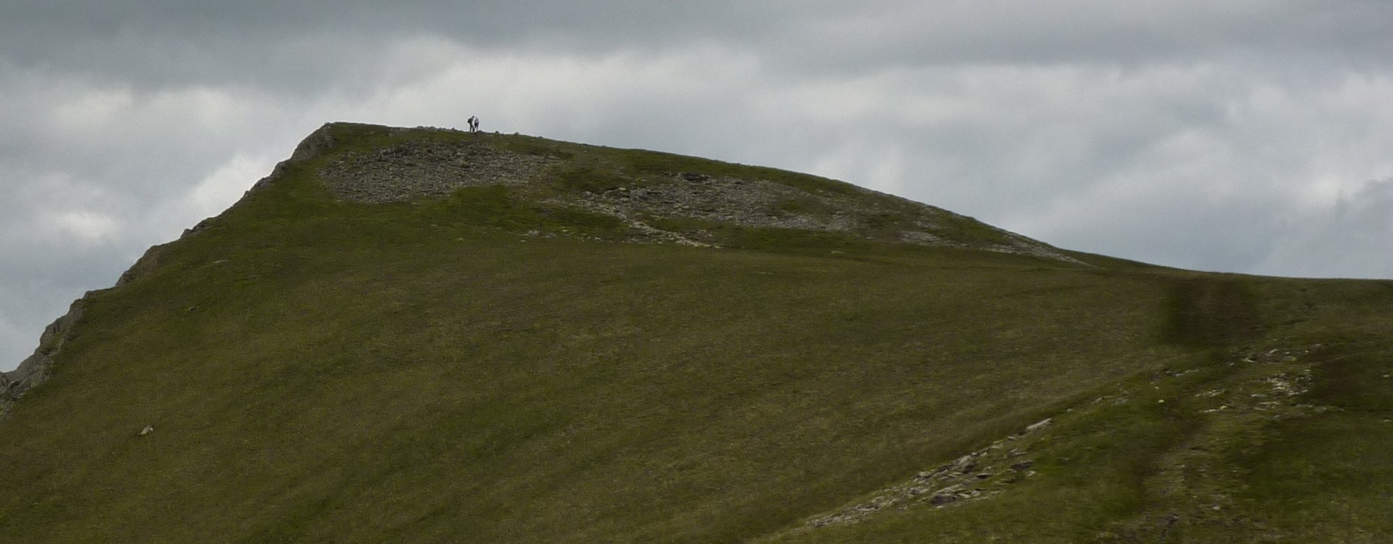 Kidsty Pike with two walkers on the summit