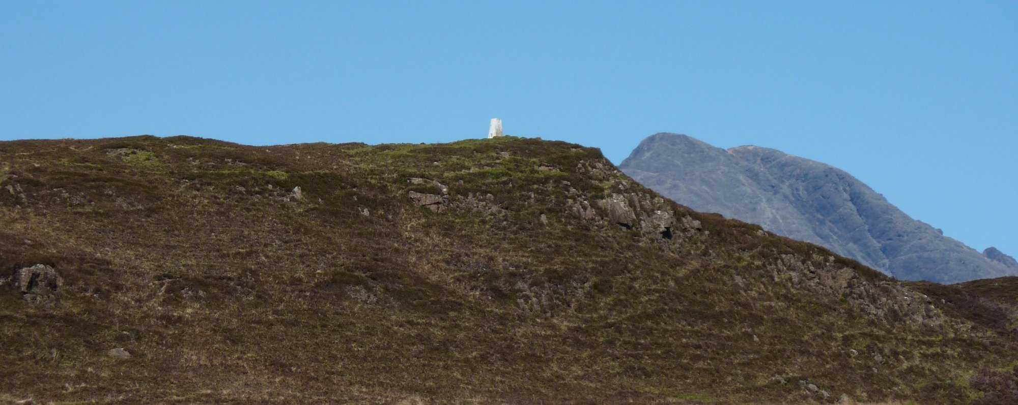 Looking back to Elgol trig point