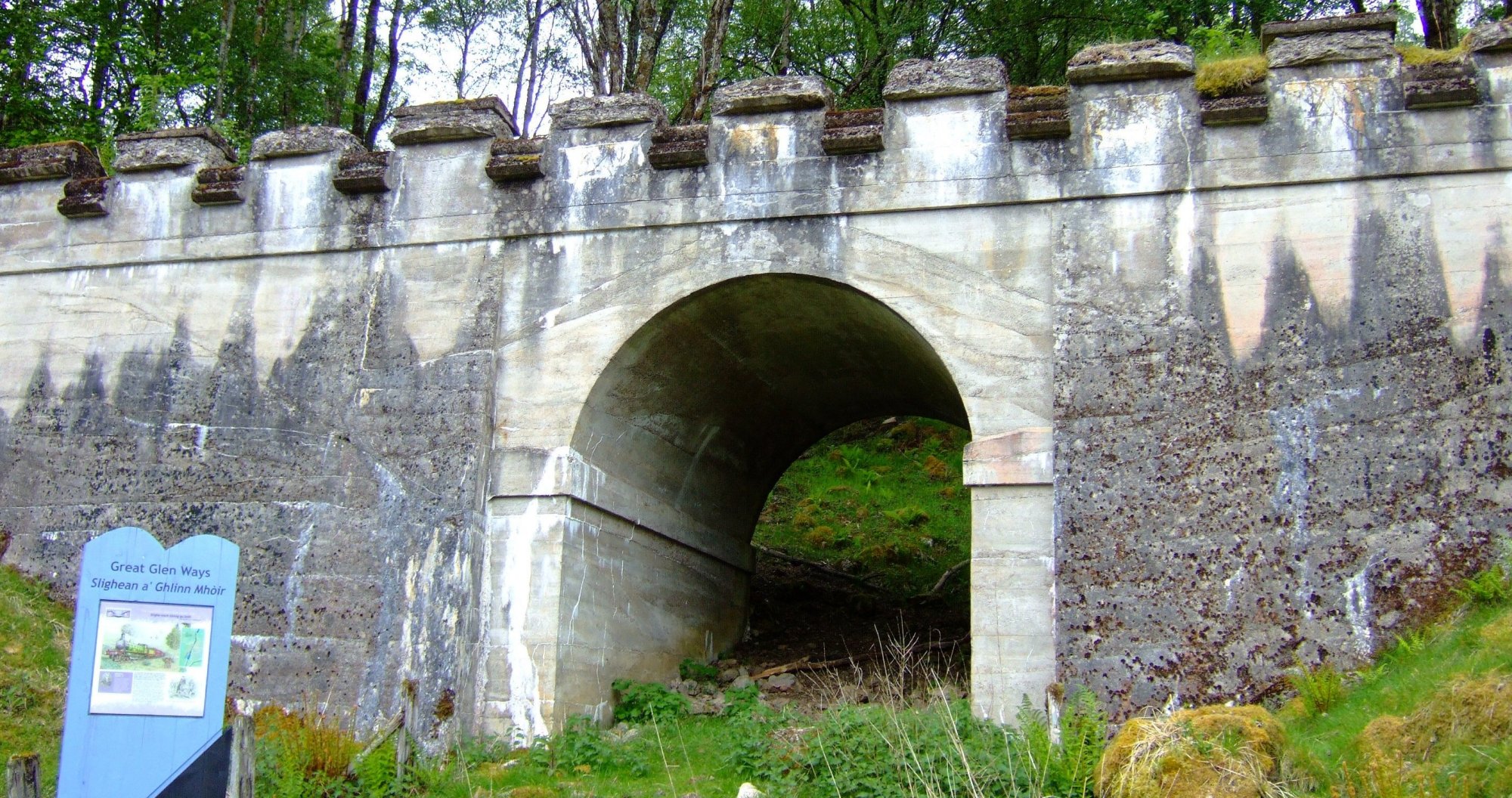 Old railway bridge beside Loch Oich