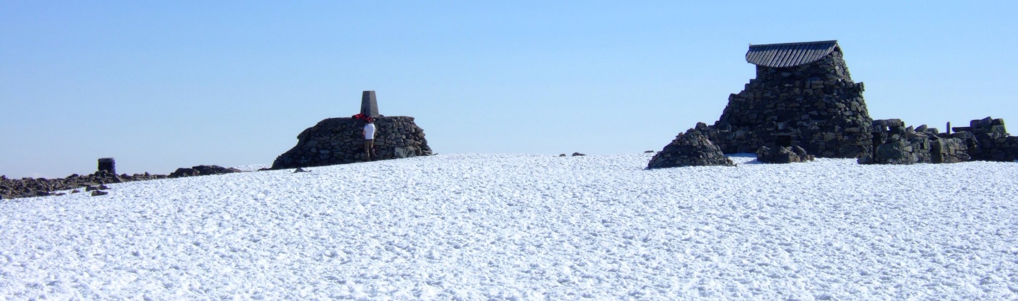 The summit structures on Ben Nevis