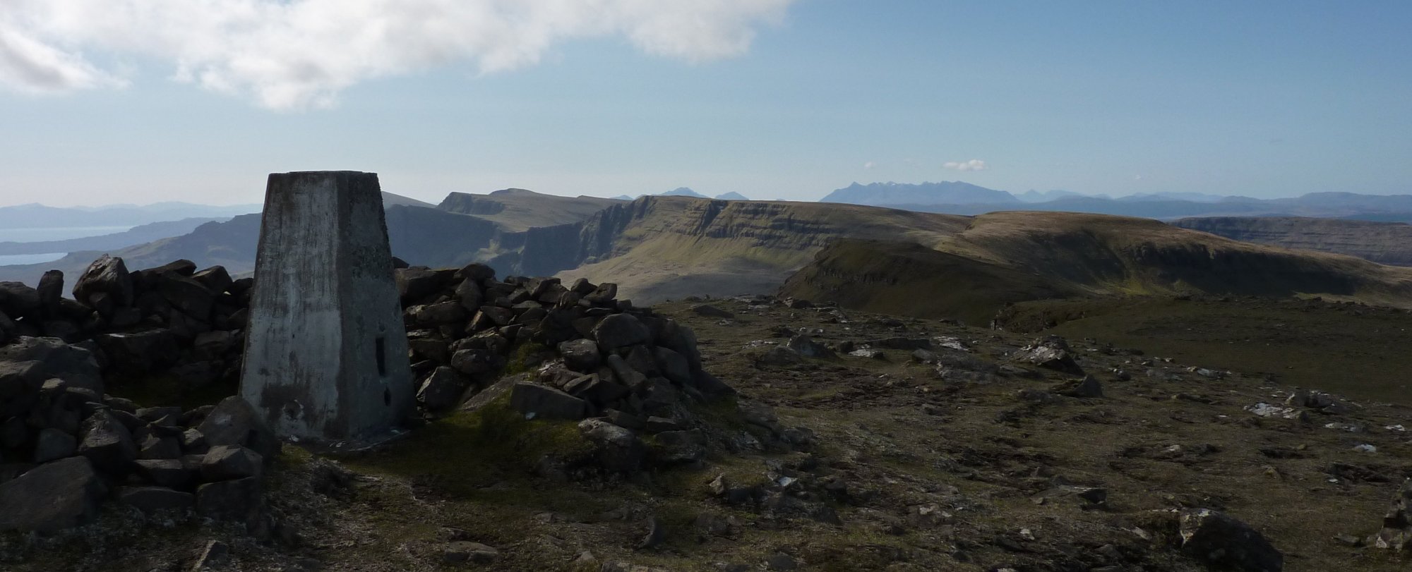 The view from Beinn Edra trig point