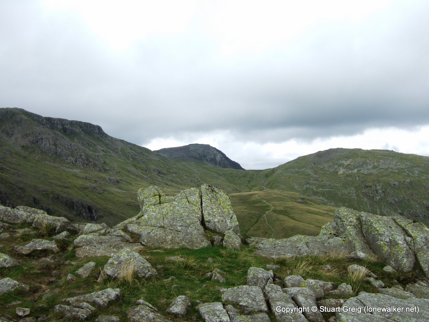 Esk Pike and Bow Fell
