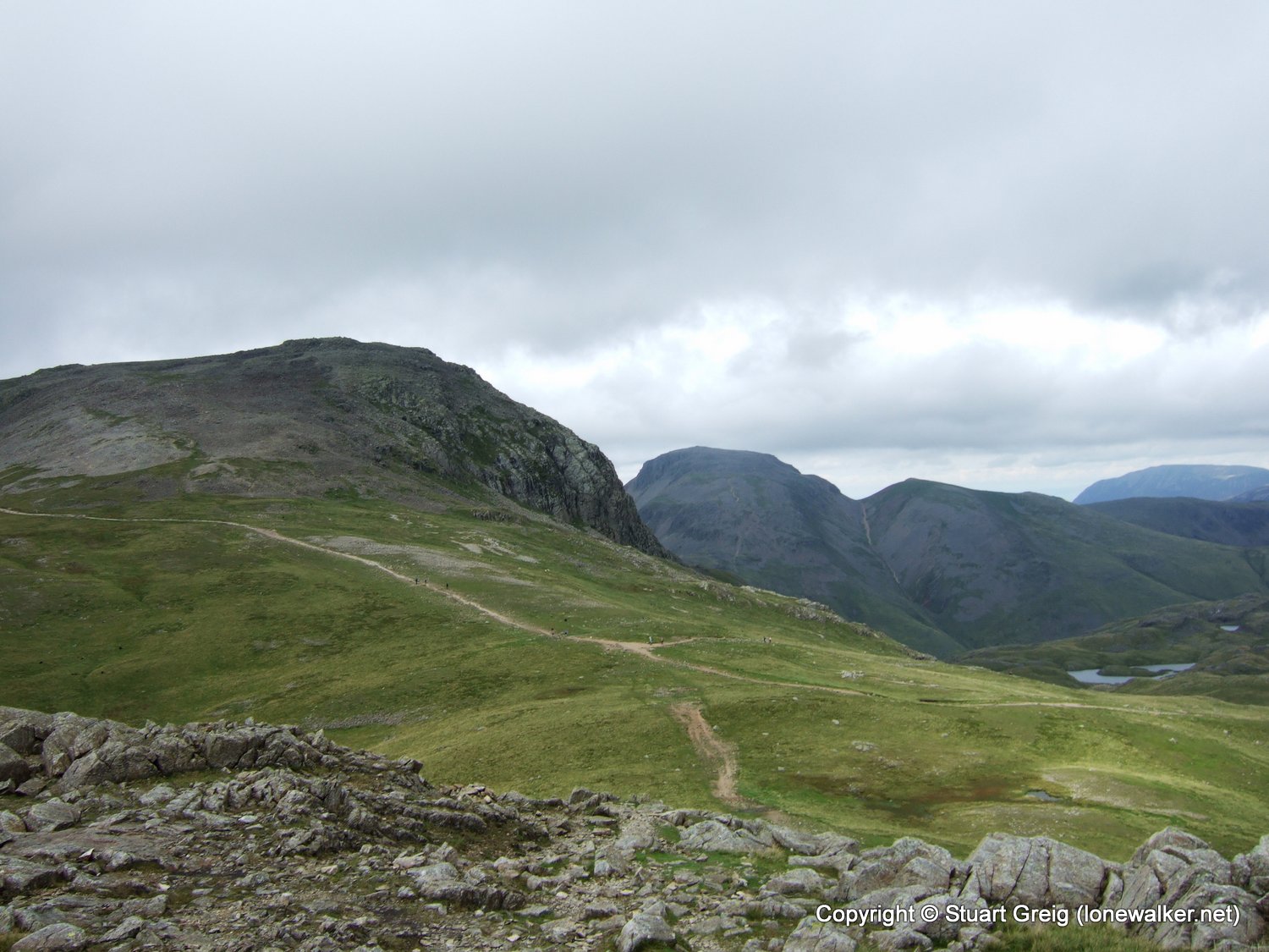 Esk Pike and Bow Fell