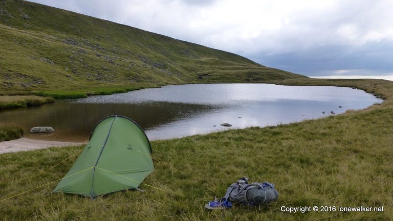 Pitched beside Sand Tarn - a truly lovely spot in the Yorkshire Dales