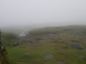 View, or lack of, from Great Shunner Fell summit