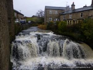 Waterfall in Hawes, right in the centre of the village